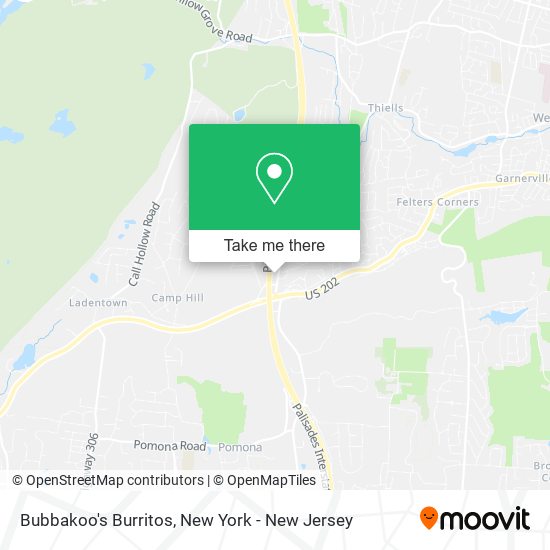 Bubbakoo's Burritos map