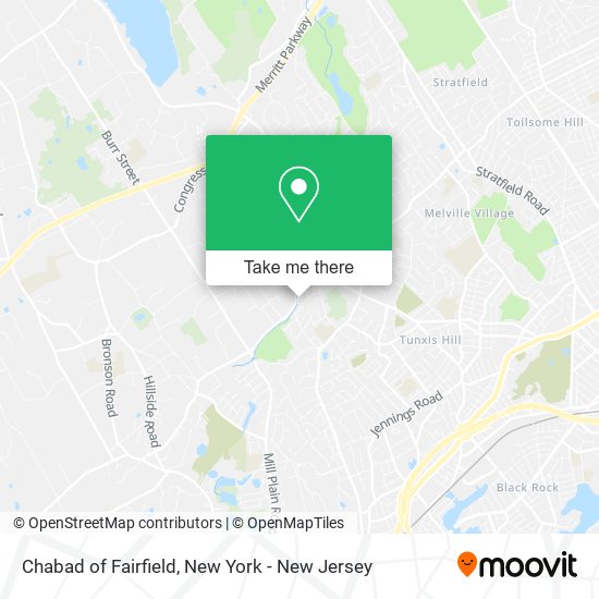 Chabad of Fairfield map