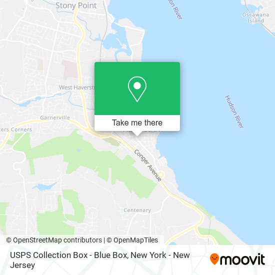 USPS Collection Box - Blue Box map