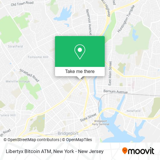 Mapa de Libertyx Bitcoin ATM