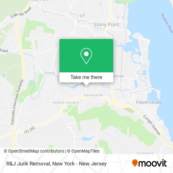 R&J Junk Removal map