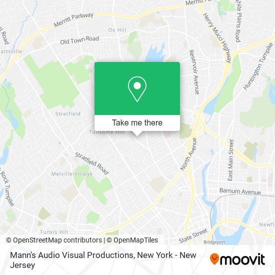 Mann's Audio Visual Productions map