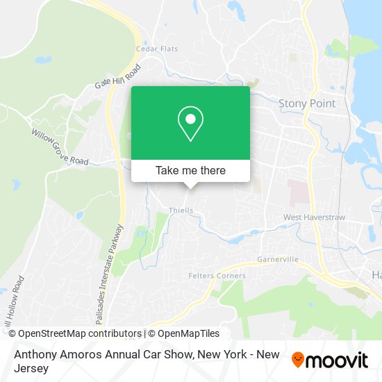 Anthony Amoros Annual Car Show map