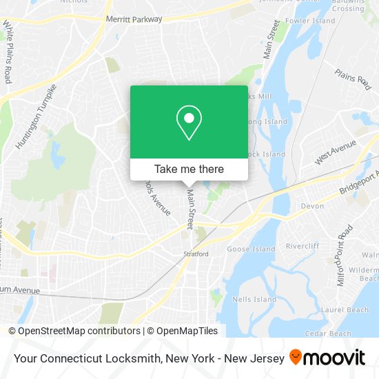 Mapa de Your Connecticut Locksmith