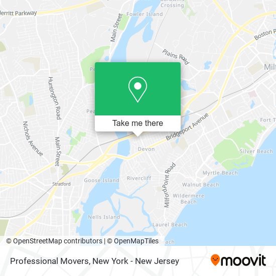 Professional Movers map