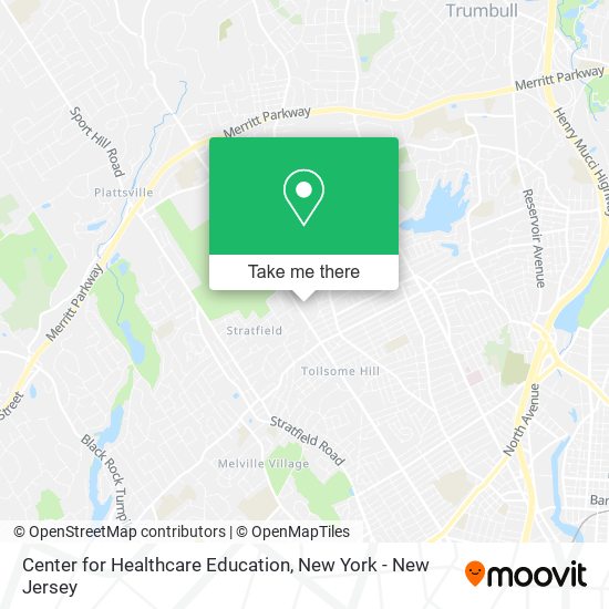 Center for Healthcare Education map
