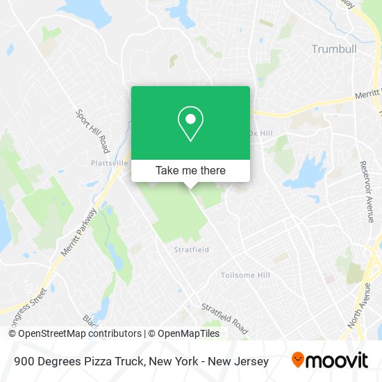 900 Degrees Pizza Truck map