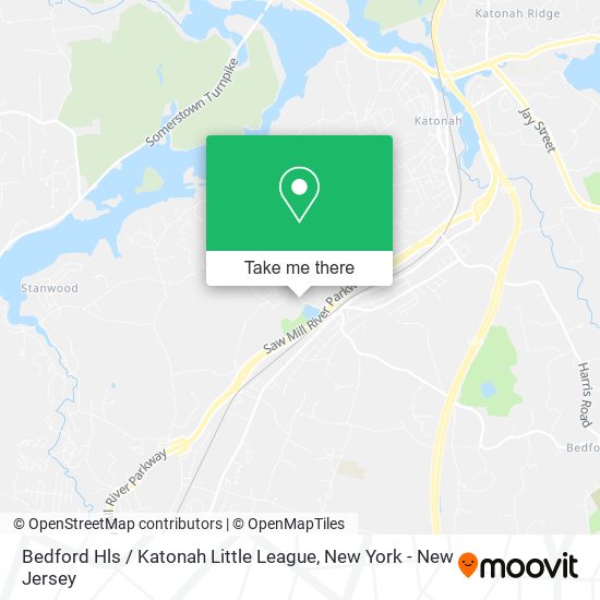 Bedford Hls / Katonah Little League map