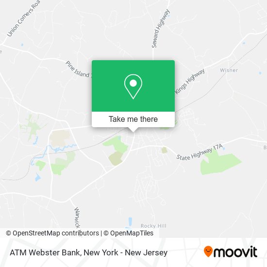 Mapa de ATM Webster Bank