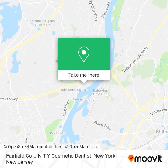 Mapa de Fairfield Co U N T Y Cosmetic Dentist