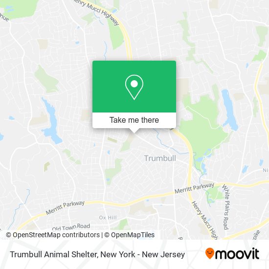 Trumbull Animal Shelter map