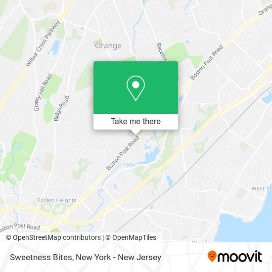 Sweetness Bites map