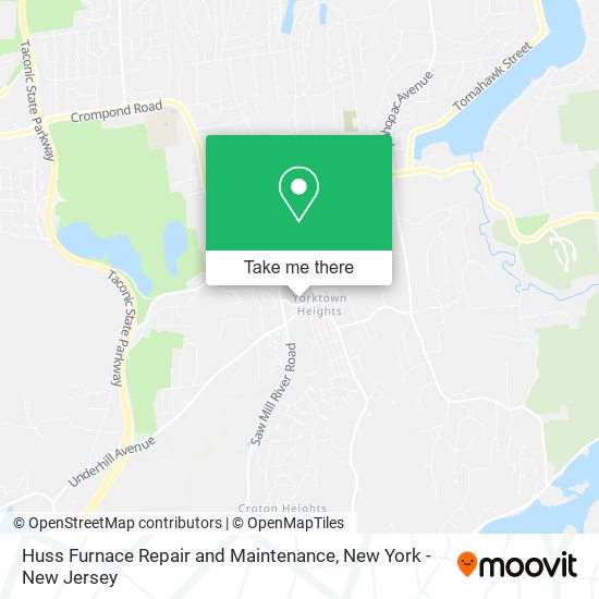 Huss Furnace Repair and Maintenance map