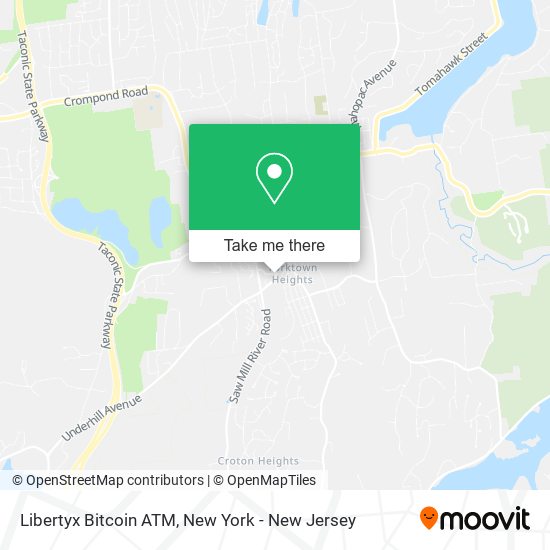 Mapa de Libertyx Bitcoin ATM