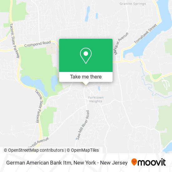 German American Bank Itm map