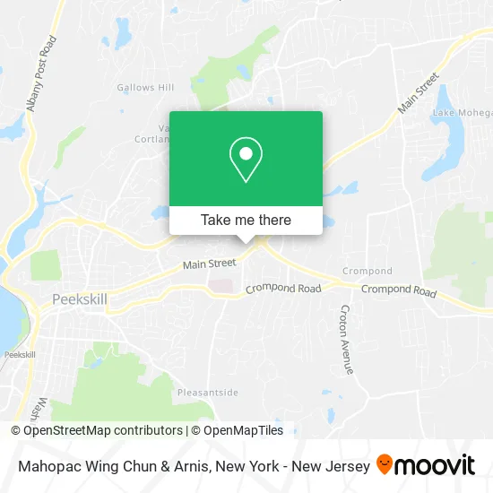 Mahopac Wing Chun & Arnis map