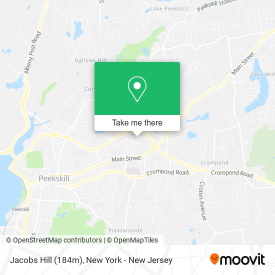 Jacobs Hill (184m) map