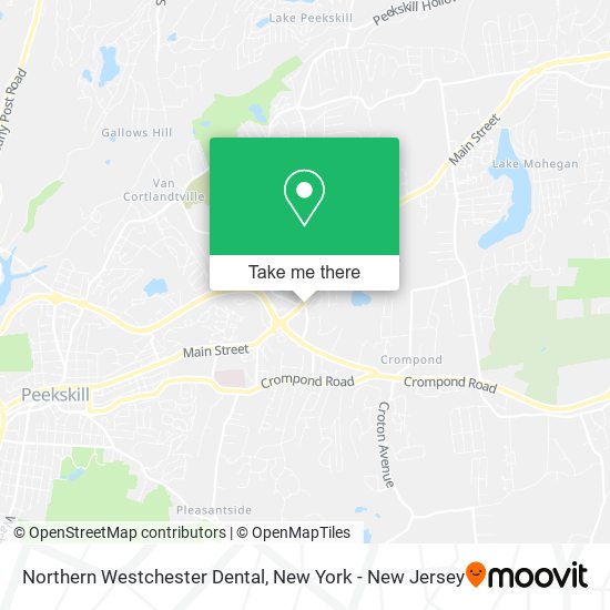 Northern Westchester Dental map