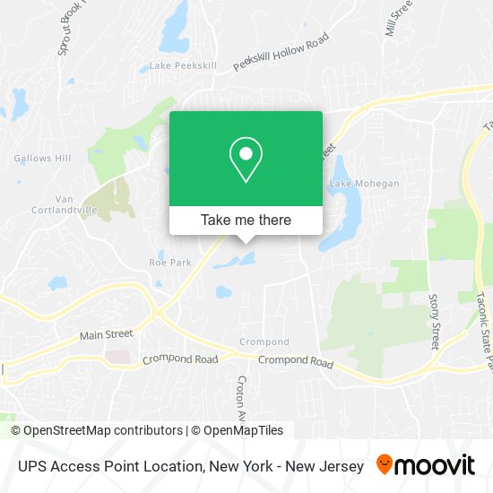 UPS Access Point Location map