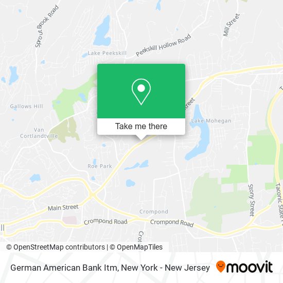 German American Bank Itm map