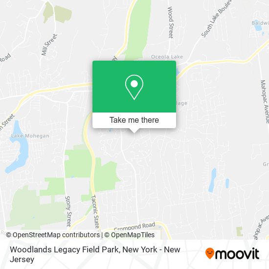 Woodlands Legacy Field Park map