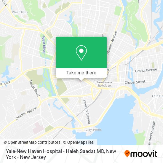 Mapa de Yale-New Haven Hospital - Haleh Saadat MD