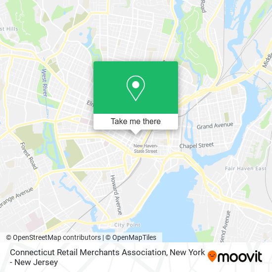 Connecticut Retail Merchants Association map