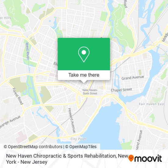New Haven Chiropractic & Sports Rehabilitation map