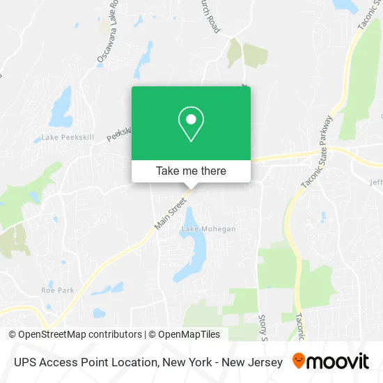 UPS Access Point Location map