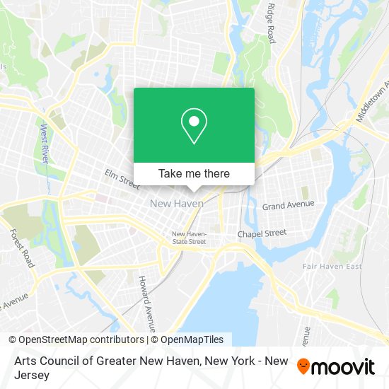 Arts Council of Greater New Haven map