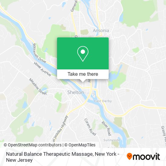 Natural Balance Therapeutic Massage map