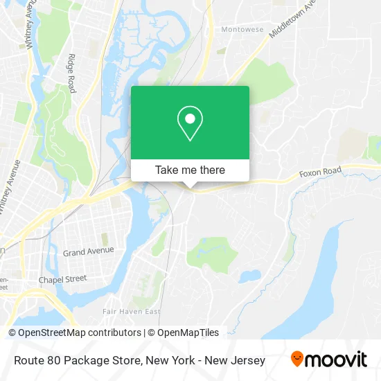 Route 80 Package Store map