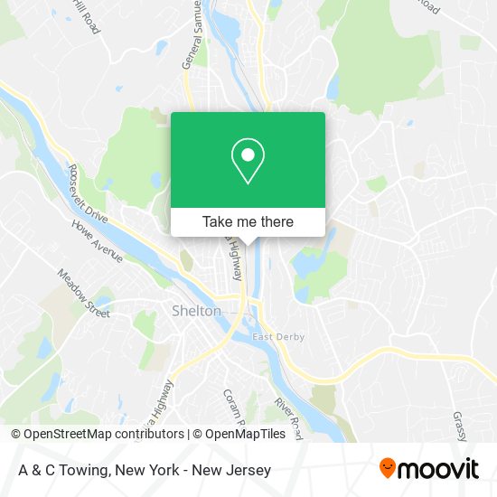 A & C Towing map