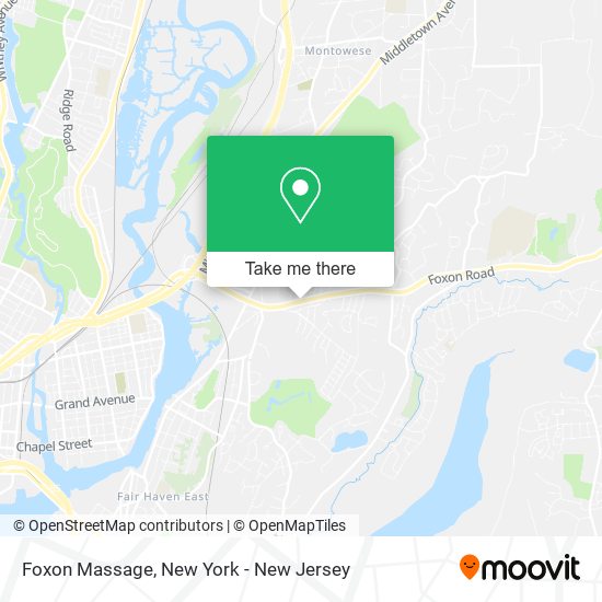 Foxon Massage map