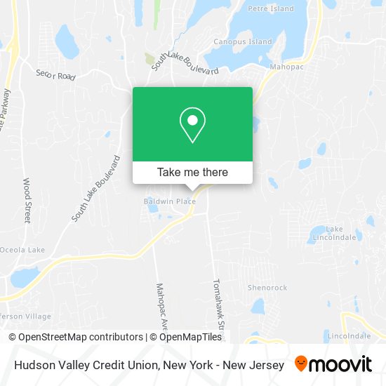 Hudson Valley Credit Union map