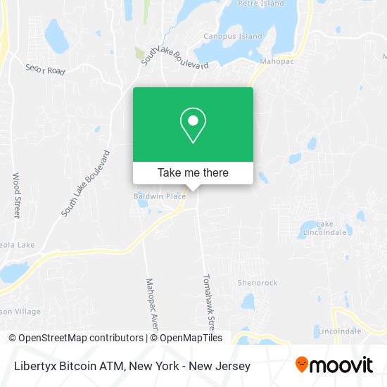 Mapa de Libertyx Bitcoin ATM