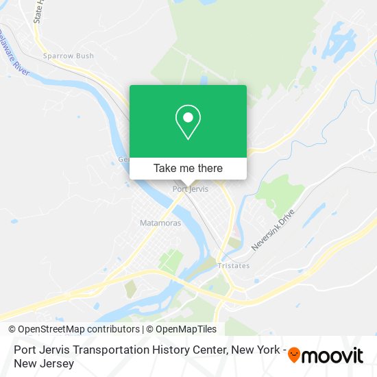 Port Jervis Transportation History Center map