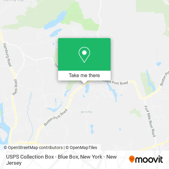 USPS Collection Box - Blue Box map