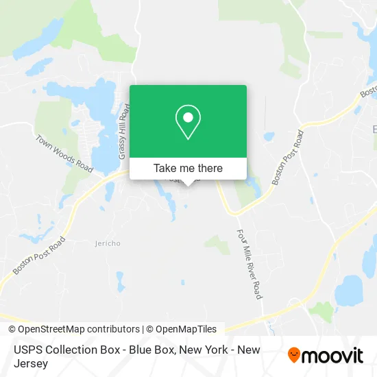 USPS Collection Box - Blue Box map