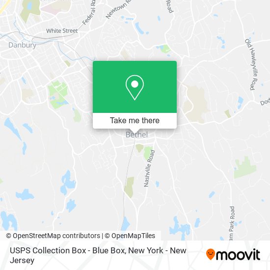 USPS Collection Box - Blue Box map