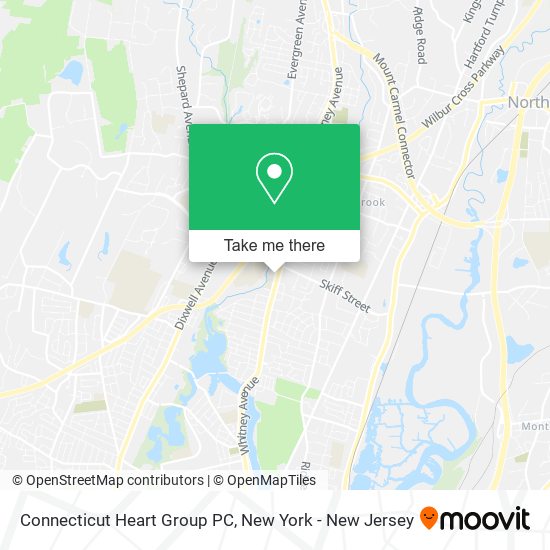 Mapa de Connecticut Heart Group PC