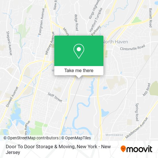 Door To Door Storage & Moving map