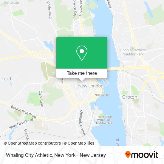 Whaling City Athletic map