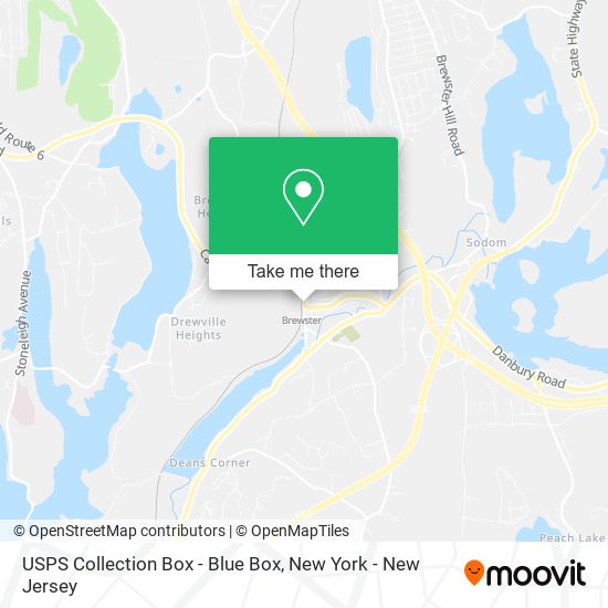 USPS Collection Box - Blue Box map