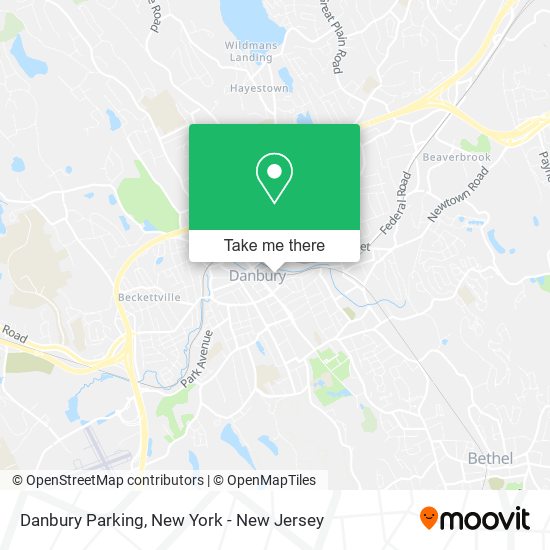 Mapa de Danbury Parking