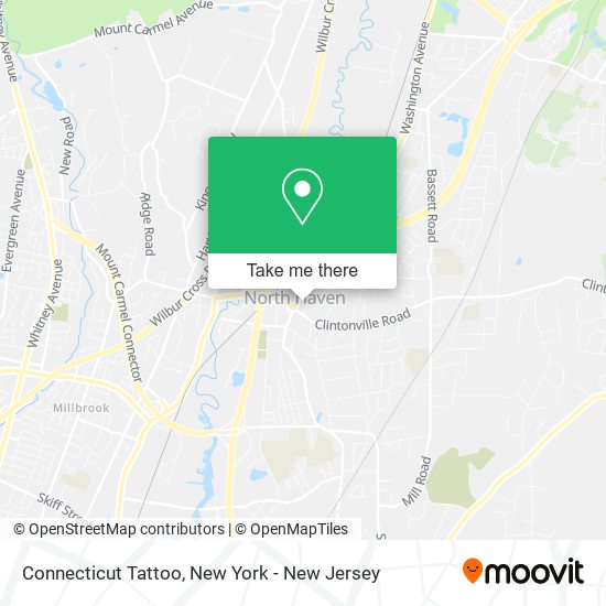 Mapa de Connecticut Tattoo