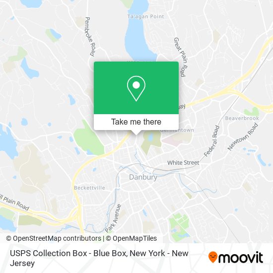 USPS Collection Box - Blue Box map