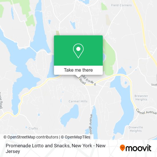Promenade Lotto and Snacks map