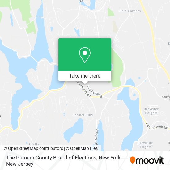 The Putnam County Board of Elections map
