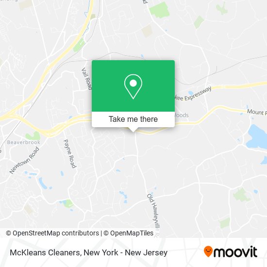 McKleans Cleaners map